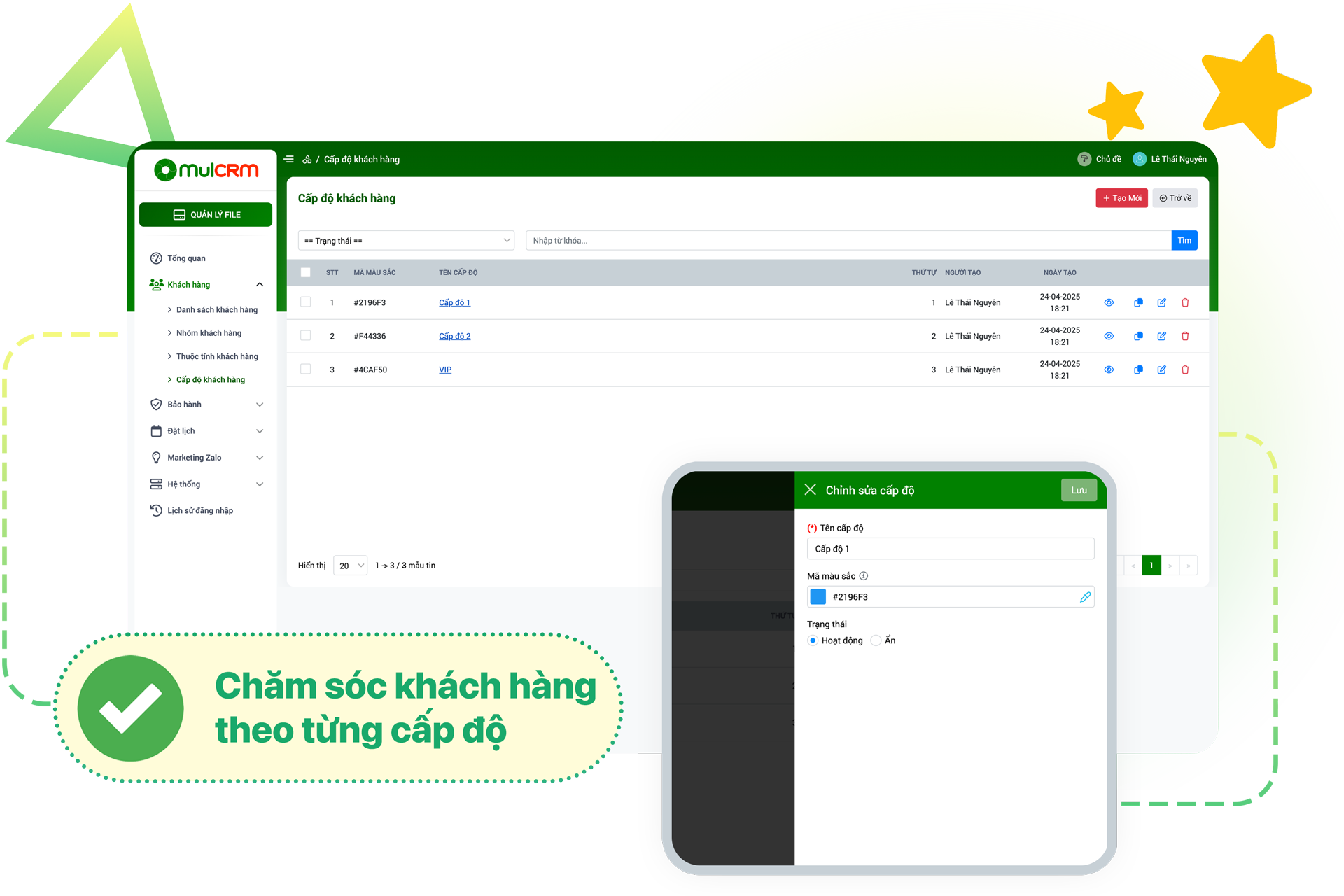 Cấp độ khách hàng