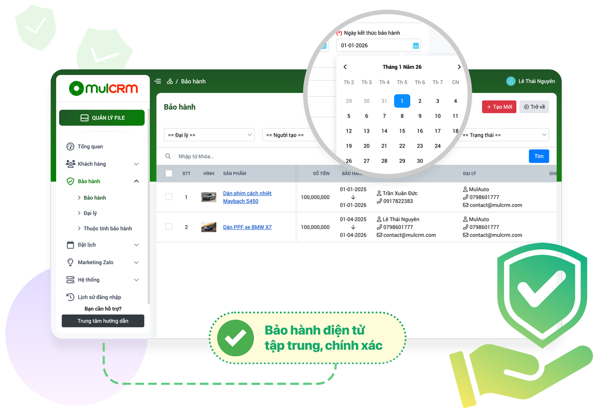 Bảo hành điện tử tập trung